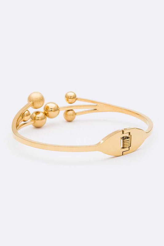 Stainless Steel Fashion Hinge Bangle