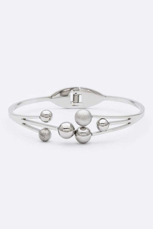 Stainless Steel Fashion Hinge Bangle