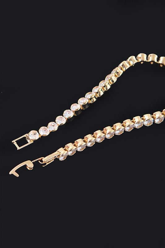 Cubic Zirconia Tennis Bracelet